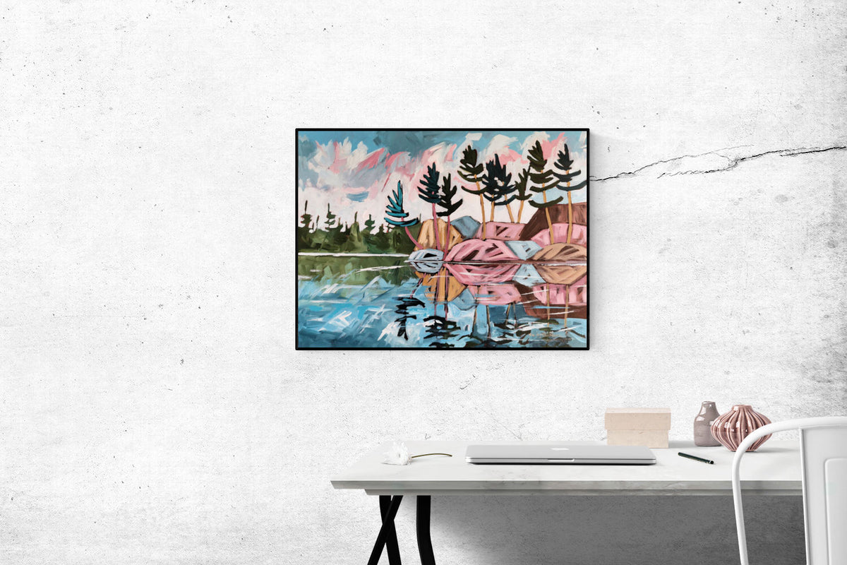 絵画　Pines&#39; Evening Utagawa Hiroshige - Evening Rain on the Karasaki Pine