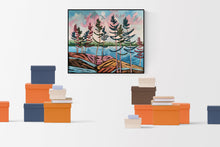 Load image into Gallery viewer, 1448, Canadian Art, Original Painting, Landscape Art, Landscape Painting, Canadian Landscape, Canadian Artist, Trees, Windswept Pines