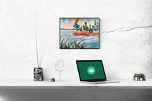Load image into Gallery viewer, 1455, Art, Original Art, Trees, Tree Painting, Windswept Pines, Landscape Painting, Landscape Art, Canadian Landscape