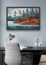 Load image into Gallery viewer, 1472, artist, art, landscape art, original art, acrylic art, acrylic paintings, paintings, landscape paintings, trees, pine trees