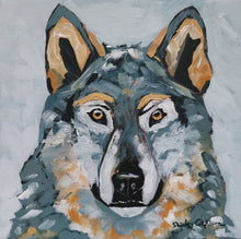 Load image into Gallery viewer, 1482, grey wolf, wildlife, canadian art, canadian wildlife, paintings, original art, wildlife paintings