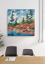 Load image into Gallery viewer, 1517, art, painting, original art, windswept trees, tree art, canadian art, canadian artists, landscape artworks