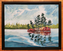 Load image into Gallery viewer, 1524, original landscape, landscape paintings, Canadian landscapes, windswept pines, pine trees