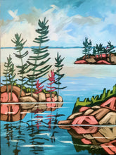 Load image into Gallery viewer, 1527, landscapes, landscape art, landscape paintings, original art, Canadian landscapes, Windswept pines, Canadian landscape artists