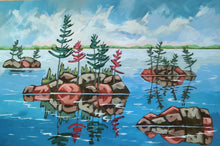 Load image into Gallery viewer, 1528, paintings, original art, landscape art, landscape paintings, home decor, canadian landscapes, trees, canadian art