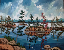 Load image into Gallery viewer, 1530, original art, landscape art, landscape painting, acrylic painting, home decor, wall art, canadian landscape, canadian painting