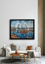 Load image into Gallery viewer, 1530, original art, landscape art, landscape painting, acrylic painting, home decor, wall art, canadian landscape, canadian painting