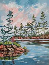 Load image into Gallery viewer, 1541, original art, original painting, landscape art, home decor, wall art, trees, tree painting, canadian art, canadian landscape
