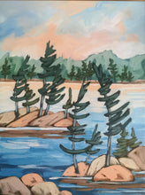 Load image into Gallery viewer, Small Islands, art, original art, original paintings, landscape paintings, landscapes, trees, islands, Northern Ontario