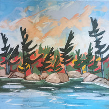 Load image into Gallery viewer, Northern Pines, art, trees, original art, original paintings, landscape art, pine trees, Northern Ontario