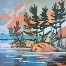 Load image into Gallery viewer, Pine Trees, art, trees, pine trees, original art, landscape art, landscape paintings, Northern Ontario