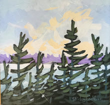 Load image into Gallery viewer, Tree Family, art, original art, landscape, landscape art, trees, pine trees, Northern Ontario