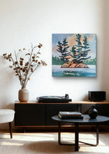 Load image into Gallery viewer, Northern Lakes, art, trees, water, lakes, paintings, landscapes, Northern Ontario, original art, original painting