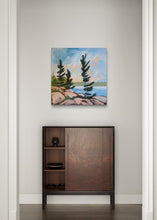 Load image into Gallery viewer, Beautiful North, art, original art, landscapes, paintings, trees, pine trees, Northern Ontario