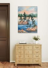 Load image into Gallery viewer, Small Islands, art, original art, original paintings, landscape paintings, landscapes, trees, islands, Northern Ontario