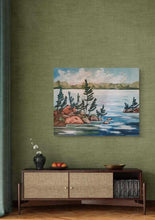 Load image into Gallery viewer, My Love of the North, art, original art, landscape art, trees, water, lakes, skies, landscapes, Northern Ontario