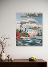 Load image into Gallery viewer, Rough Waters, art, original art, landscapes, waterscapes, lakes, Northern Ontario, landscape art, trees
