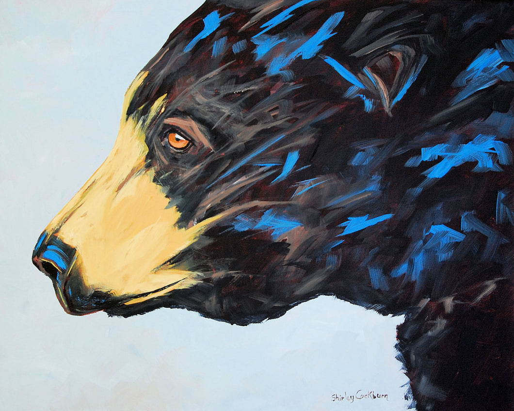 1062 Black Bear 8-20  Animal Painting
