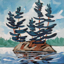 Load image into Gallery viewer, 1336, art, original art, landscape painting, original painting, trees, pines