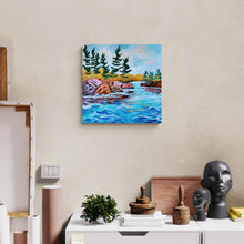 Load image into Gallery viewer, 1386, Landscapes, Landscape Painting, Original Painting, Original Landscape, Pine Trees, Tree Painting
