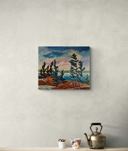 Load image into Gallery viewer, 1430, landscape art, landscape painting, original art, original landscape, canadian art, pine trees
