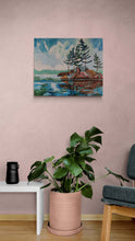 Load image into Gallery viewer, 1434, landscape art, landscape painting, original art, ontario landscape, ontario artist, pine trees