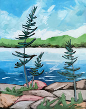 Load image into Gallery viewer, 1504, landscapes, canadian art, original art, trees, northern Ontario art, paintings, original paintings
