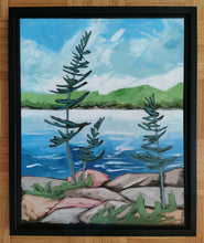 Load image into Gallery viewer, 1504, landscapes, canadian art, original art, trees, northern Ontario art, paintings, original paintings
