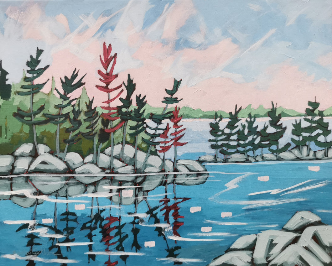 1535, original art, landscapes, pine trees, landscape paintings, acrylic paintings, trees, canadian landscape