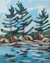 Load image into Gallery viewer, 1559, small painting, small landscape, original art, original painting, home decor, wall art, canadian landscape, canadian artist, trees
