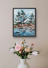 Load image into Gallery viewer, 1559, small painting, small landscape, original art, original painting, home decor, wall art, canadian landscape, canadian artist, trees
