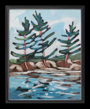 Load image into Gallery viewer, 1559, small painting, small landscape, original art, original painting, home decor, wall art, canadian landscape, canadian artist, trees
