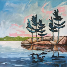 Load image into Gallery viewer, Vibrant Sky, art, original art, landscape art, landscape painting, paintings, landscapes, trees, Northern Ontario
