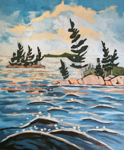 Load image into Gallery viewer, Islands in Motion, art, original art, original painting, landscape, landscape art, northern Ontario
