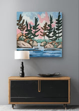 Load image into Gallery viewer, Northern Path, art, original art, landscapes, landscape art, northern Ontario, acrylic art, paintings
