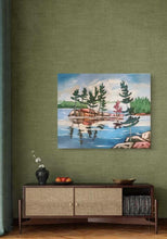 Load image into Gallery viewer, The View From my Soul, art, original art, soulful art, trees, pine trees, landscape art, paintings, Northern Ontario
