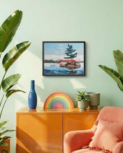 Load image into Gallery viewer, Lone Pine, art, original art, pine, trees, windswept pine, landscapes, landscape art, landscape paintings, Northern Ontario

